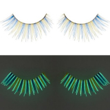 Glow In The Dark Blue Yellow False Eyelashes