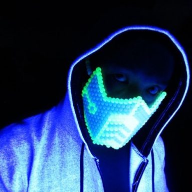 Glow in the Dark Sub Zero Kandi Mask