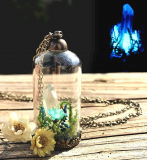 Glow in the Dark Terrarium Necklace