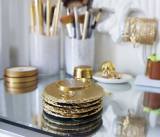 Gold Slate Drink Coasters