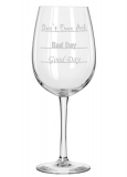 Good Day – Bad Day – Don’t Even Ask Wine Glass