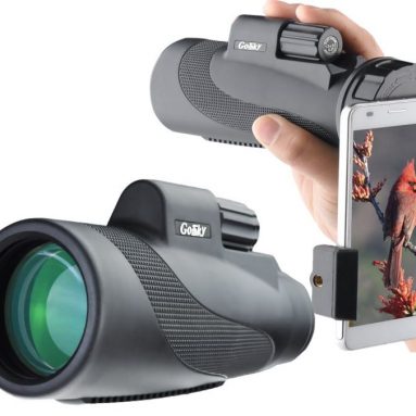 Gosky Titan High Power Prism Monocular and Quick Smartphone Adapter Kit