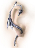 Gothic Dragons Lure Earring