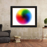 Gradient Color Rainbow Large Round Jigsaw Puzzle Difficult and Challenge