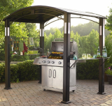 Grill Gazebo with Accent Lighting for Deck and Patio Grills