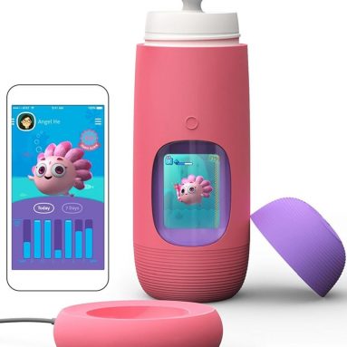 Gululu The Interactive Water Bottle and Health Tracker with Strap