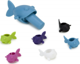 Guppy Wine Charm and Bottle Topper Set