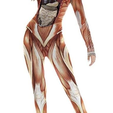 Halloween Costumes Jumpsuits Digital Printed Skinny Catsuit