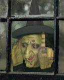 Halloween Decoration – Tapping Witch Scary Peeper