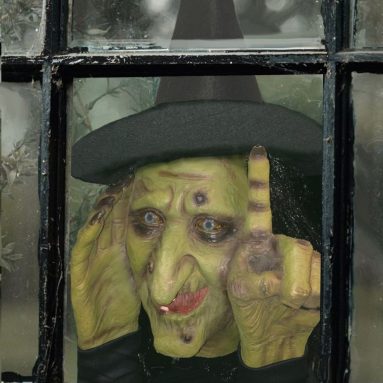 Halloween Decoration – Tapping Witch Scary Peeper
