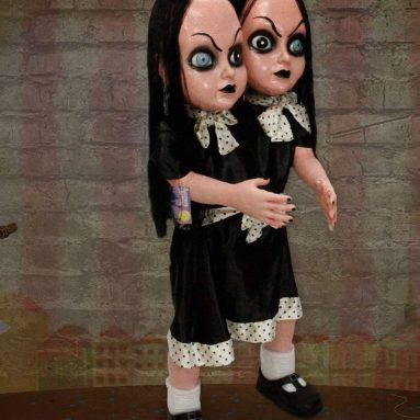Halloween Haunters Life-Size Standing 2 Headed Girl Doll Gothic