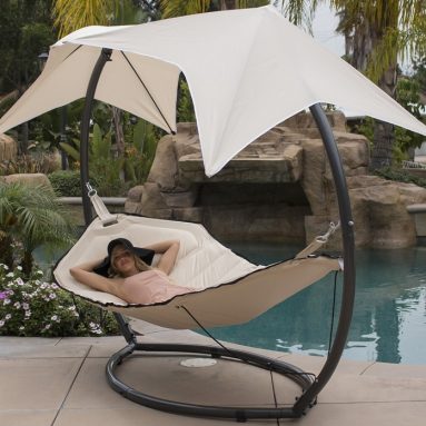 Hammock Swing with Sunroof Dual Canopy