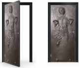 Han Solo in Carbonite Vinyl Sticker for Door