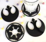 Hand Made Star Wars Acrylic Coasters