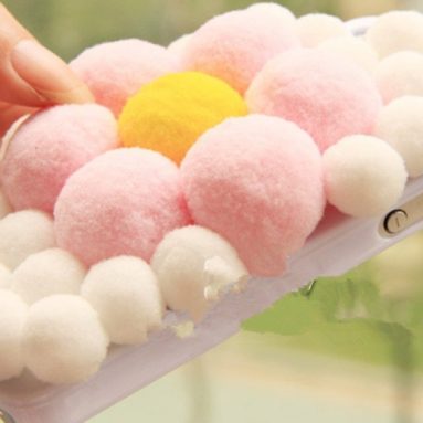 Handmade Bling Colorful Soft Cute Ball Heart Pearl Design Case Cover for Iphone 5 5S