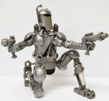 Handmade From Recycled Metal Looks Like Star Wars Boba Fett Figurine