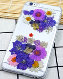 Handmade craft iPhone7 Plus case with real flower