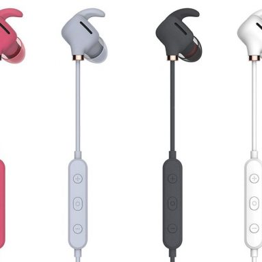 Hands-Free Wireless Bluetooth 4.1 Sports Headset with Microphone and In-Ear Earbuds