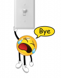 Hanging Emoji Door Wall Sticker Decal