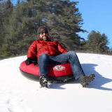 Hard Plastic Bottom Inflatable Adult Sled