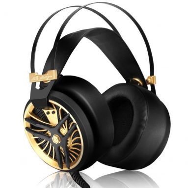 Headphones with Microphone Cool Design Over Ear Gaming Headset Wired Noise Cancelling