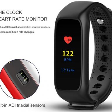 Heart Rate Smart Fitness Tracker Color Display Screen Watch