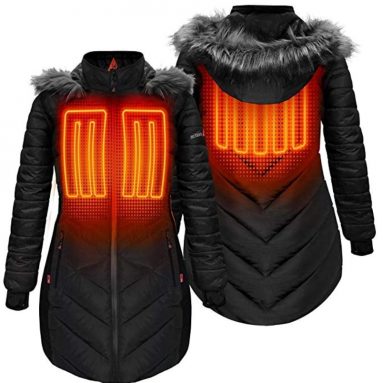 Heated Long Puffer Jacket