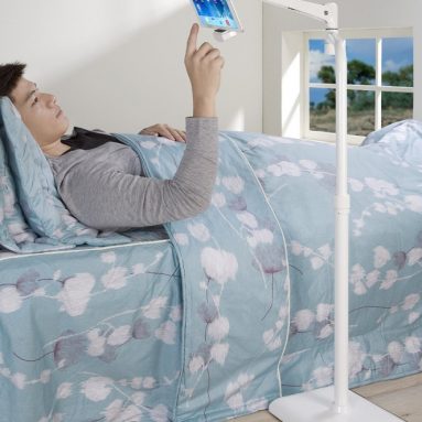 Height Adjustable 360 Degree Rotating Floor Stand for Tablets