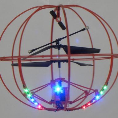 Helicopter with LED Lights 3.5 Channel I/R Flying Ball RC Mini Helicopter with Built-in Gyro