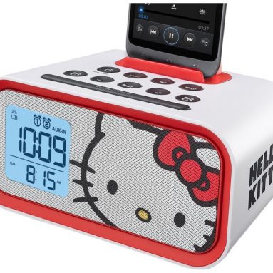 Hello Kitty Dual Alarm Clock Speaker System
