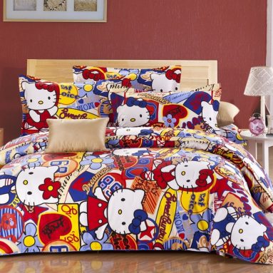 Hello Kitty Queel Full Size Bedding Set