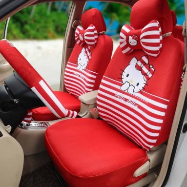 Hello Kitty Red Comfortable Breathable Universal Car Seat Cover