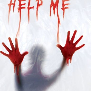 Help Me Shower Curtain