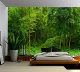 Hidden Path in a Bamboo Forest – Wall Mural