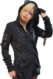 Punk Visual Cat Ear Tail Hoodies Parka Sweat