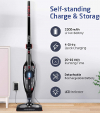 HoLife 2-in-1 Cordless Stick Vacuum Cleaner Upright and Handheld Vacuum Bagless with LED Power Brush