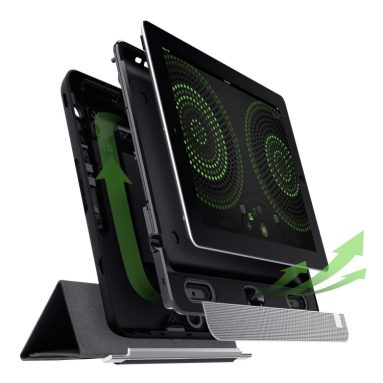 Handheld Home Theater Speaker and Case for iPad 4