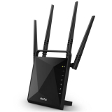 HooToo Wireless Router AC1200, 4 Antennas USB 3.0 Port, Dual Band 2.4GHz  5GHz Wi-Fi Router