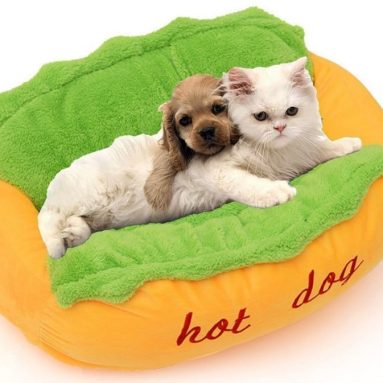 Hot Dog Super Warm Nonslip Dog Bed