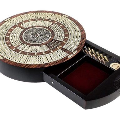 House of Cribbage – Round Shape 4 Tracks Continuous Cribbage Board
