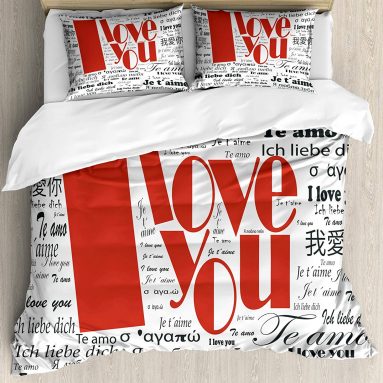 I Love You Duvet Cover Set