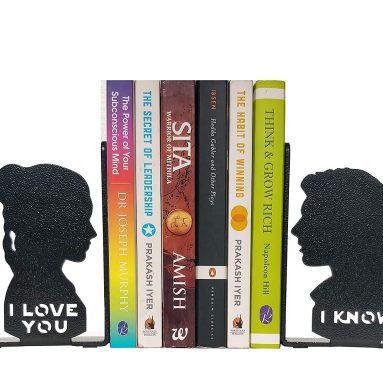 I Love You I Know Metal Bookend