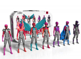 IAmElemental Series1/Courage: Complete Set of Seven Female Action Figures with Lunch Box Carry Case