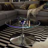 INSPIRE Q Lorin Cool Round Glass Coffee Table