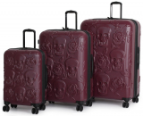 IT Luggage Duraliton Skulls and Roses 3 Piece Set