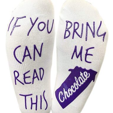 ‘If You Can Read This Bring Me Chocolate’ Funny Socks