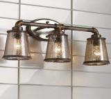 Industrial Rust 3-Light Bath Fixture