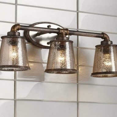 Industrial Rust 3-Light Bath Fixture