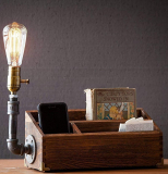 Industrial Steampunk pipe Desk Organizer