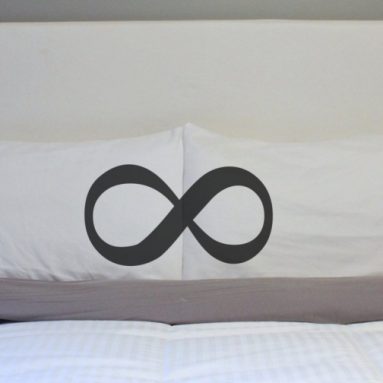 Infinity Pillow Eternity Pillowcase Bed Pillow Infinity Symbol Eternity Pillowcase